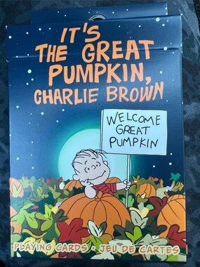 Peanuts its the great Pumpkin 🎃 playing cards — NEW